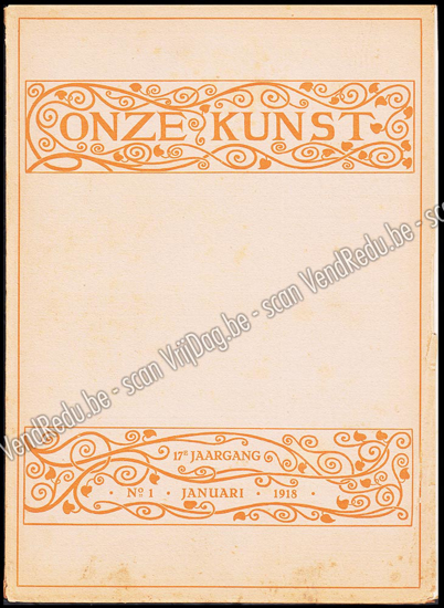 Picture of Onze Kunst. Jg. 17, nr. 1. Januari 1918. Jules de Bruycker