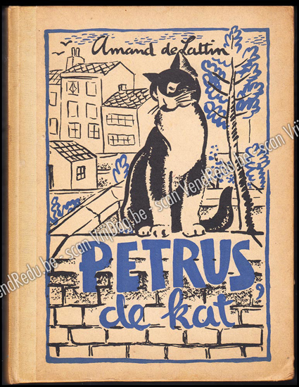 Picture of Petrus de kat. Gesigneerd