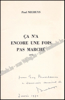 Afbeeldingen van Phantomas 113-114. Année 19, juin 1972. Paul Neuhuys, Ça n'a encore une fois pas marché. Gesigneerd