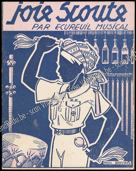 Picture of Joie Scoute par ecureuil musical. Couverture Paul Breydel