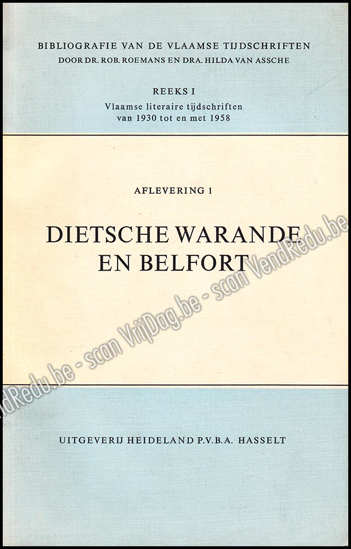 Afbeeldingen van Bibliografie van de Vlaamse Tijdschriften. Reeks I: Vlaamse Literaire Tijdschriften van 1930 t.e.m. 1965. 14 delen compleet
