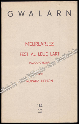 Picture of Gwalarn. 14-vet Bloavez, Niv. 114. Mae 1938. Meurlarjez, fest al leue lart Peziou-C'Hoari, gant Roparz Hemon