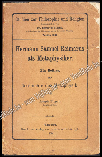 Image de Hermann Samuel Reimarus als Metaphysiker. Ein Beitrag zur Geschichte der Metaphysik
