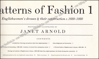Picture of Patterns of Fashion 1. Englishwomen's dresses & their construction c. 1660-1860