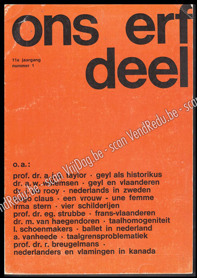 Afbeeldingen van Ons Erfdeel. Jg. 11, nummer 1, september 1967