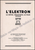 Image de L'Elektron, le métal industriel le plus léger
