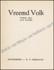 Picture of Vreemd Volk