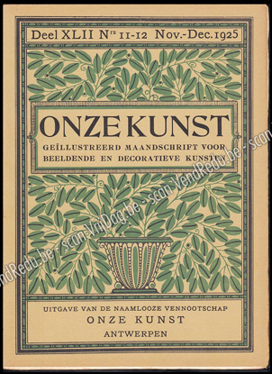 Afbeeldingen van Onze Kunst. Jg. 22, nr. 11-12. November-December 1925