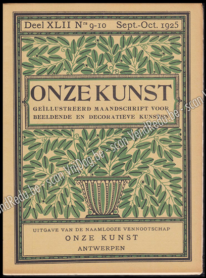 Afbeeldingen van Onze Kunst. Jg. 22, nr. 9-10. September-October 1925
