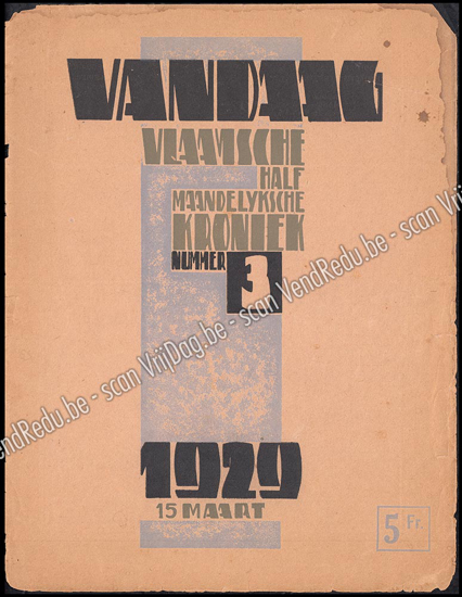 Image de Vandaag: Vlaamsche halfmaandelijksche Kroniek. Jg. 1, nr. 3. 15 Maart 1929