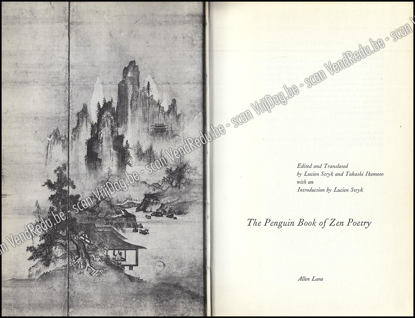 Afbeeldingen van The Penguin Book of Zen Poetry [Enriched copy with an original ink drawing and handwritten poem by Saint-Rémy]